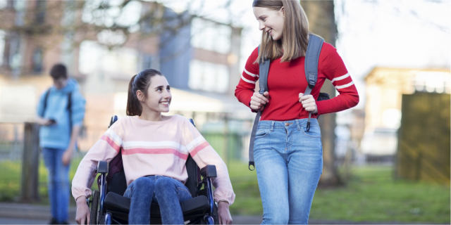Outdoor poster for the 'Future Steps' challenge featuring a group of people walking, with the text 'Can you beat 10,000 steps every day in February?