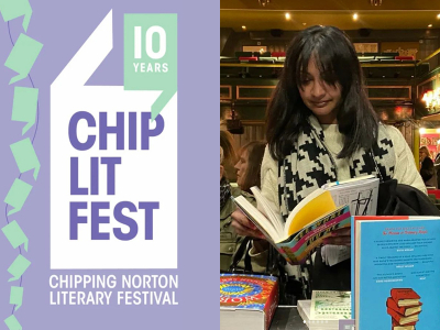 Photograph of Miriam at the ChipLit launch party