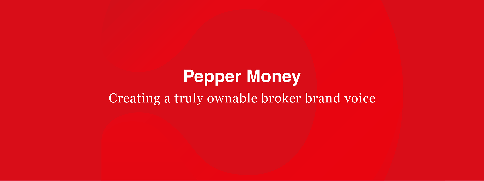 Red background with white text centered. Text reads: 